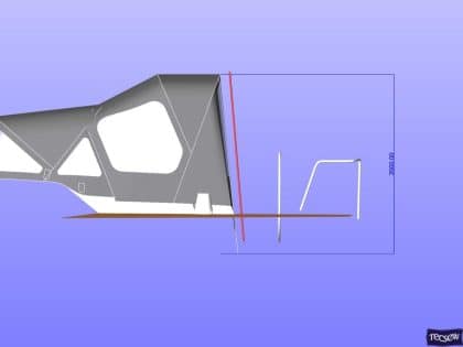 x43 cockpit enclosure to fit factory sprayhood 20