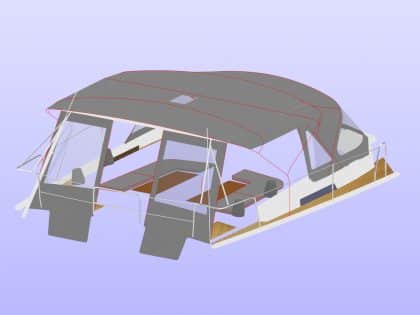Aft corner with sides & aft middle removed