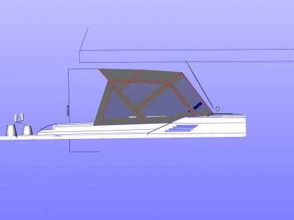 Approximate height from cockpit floor
