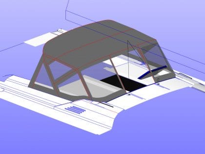 Centre window rolled up