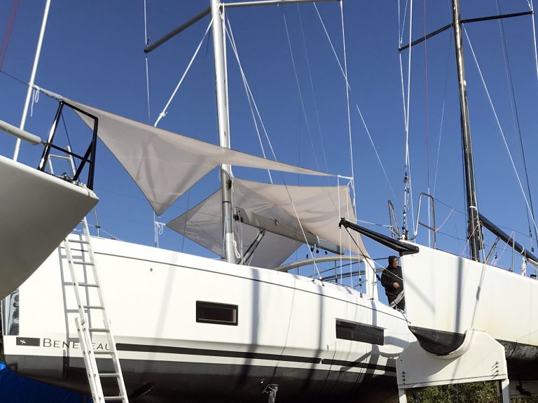 Beneteau Oceanis 46.1 with ARCH Sun Awnings