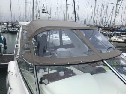 Sealine S34 “Easy Does It”, Replacement Cockpit Canopies, front view 1