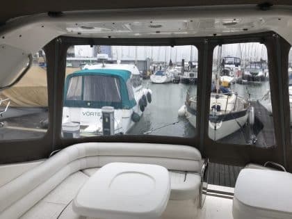 Sealine S34 “Easy Does It”, Replacement Cockpit Canopies, interior side view 1