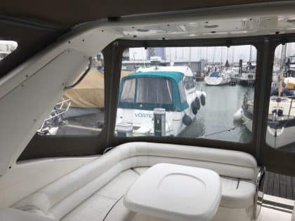 Sealine S34 “Easy Does It”, Replacement Cockpit Canopies, interior side view 2