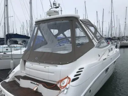 Sealine S34 “Easy Does It”, Replacement Cockpit Canopies, rear view 3