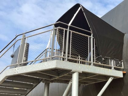 Submarine Entrance Canopies, HMS Alliance left side