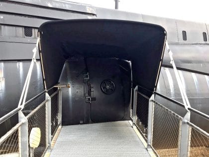 Submarine Entrance Canopies, HMS Alliance front 1