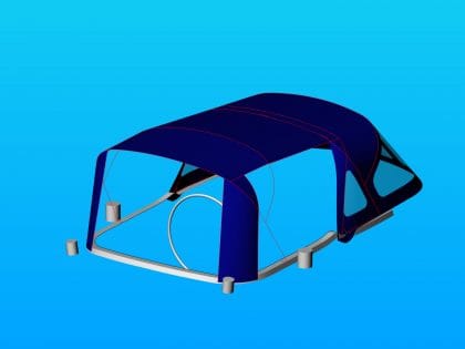 Aft Corner with Rear & Sides Rolled Up CE