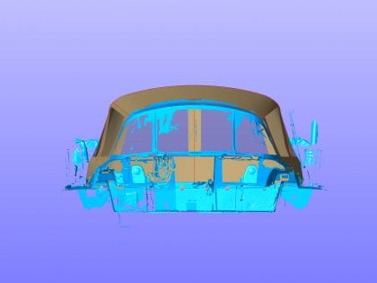 Front with Scanned Data
