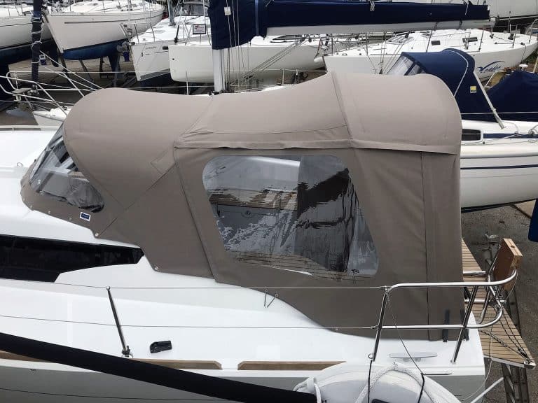 Jeanneau Sun Odyssey 319 Cockpit Enclosure to fit Tecsew Sprayhood "WITH ZIPPED REMOVABLE SIDES"