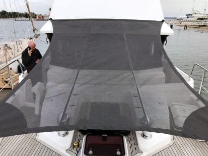 Nordhaven 43 BLACKSWAN Fore Deck Sun Awning