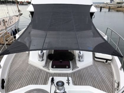 Nordhaven 43 BLACKSWAN Fore Deck Sun Awning