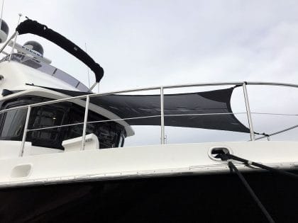Nordhaven 43 BLACKSWAN Fore Deck Sun Awning