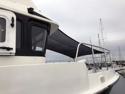 Nordhaven 43 BLACKSWAN Fore Deck Sun Awning