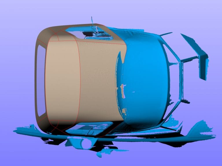 Hallberg Rassy cockpit enclosure by Tecsew, CAD-designed using structured light scanning.