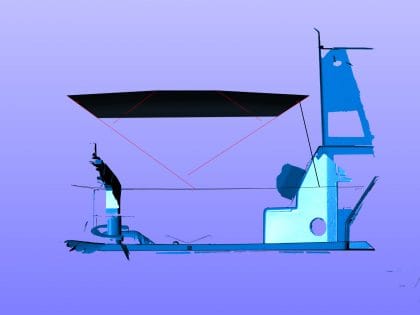 Side with Scanned Data (Aft Deck)