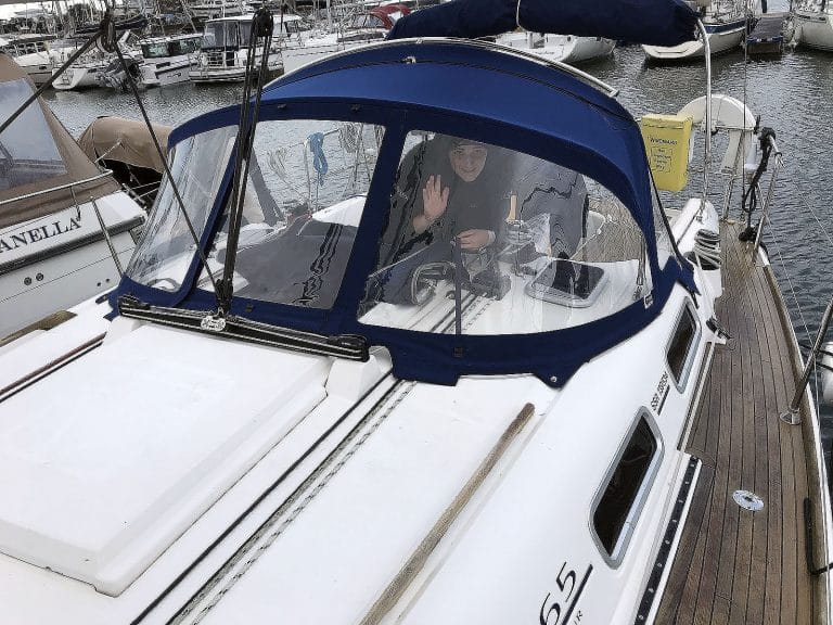 Dufour 365 Recover for factory original Sprayhood, WIND SPIRIT, image 3