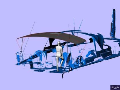 Hanse 505-508 Helm Bimini and Sprayhood Infill Panel