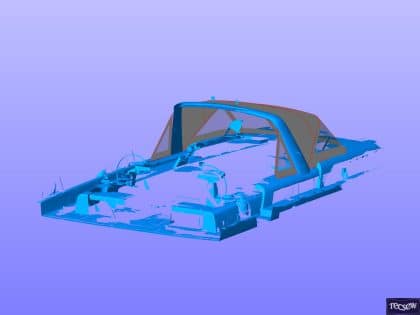 Aft Corner with Scanned Data