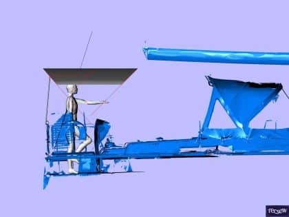 Hanse 505-508 Helm Bimini and Sprayhood Infill Panel