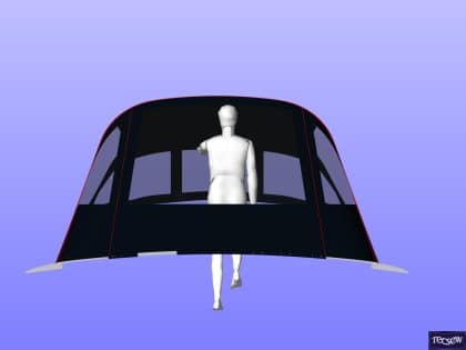 Hanse 355 Cockpit Enclosure to fit Sprayhood recover for factory fit original
