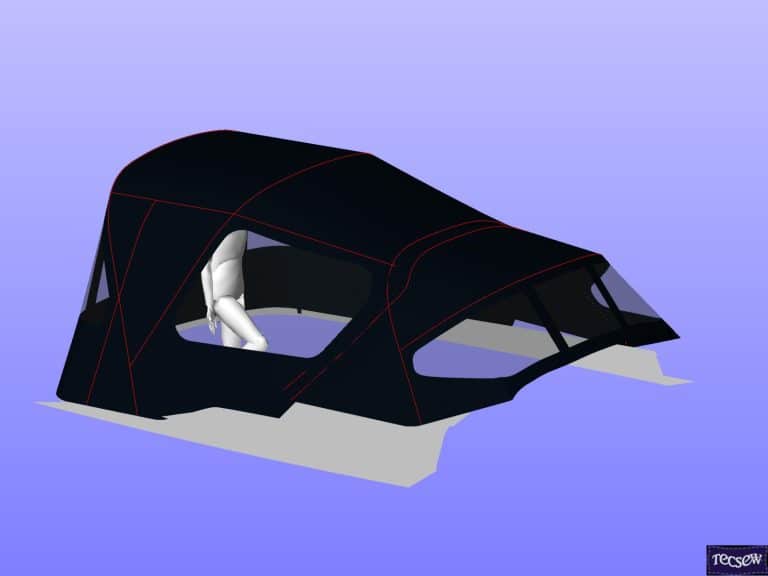 Hanse 355 Cockpit Enclosure to fit Sprayhood recover for factory fit original