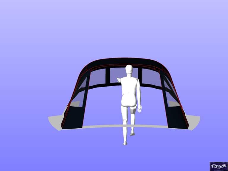 Hanse 355 Cockpit Enclosure to fit Sprayhood recover for factory fit original