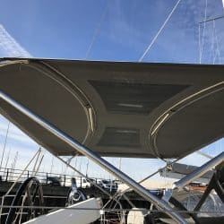 LED strip lighting fitted to a Tecsew Bimini