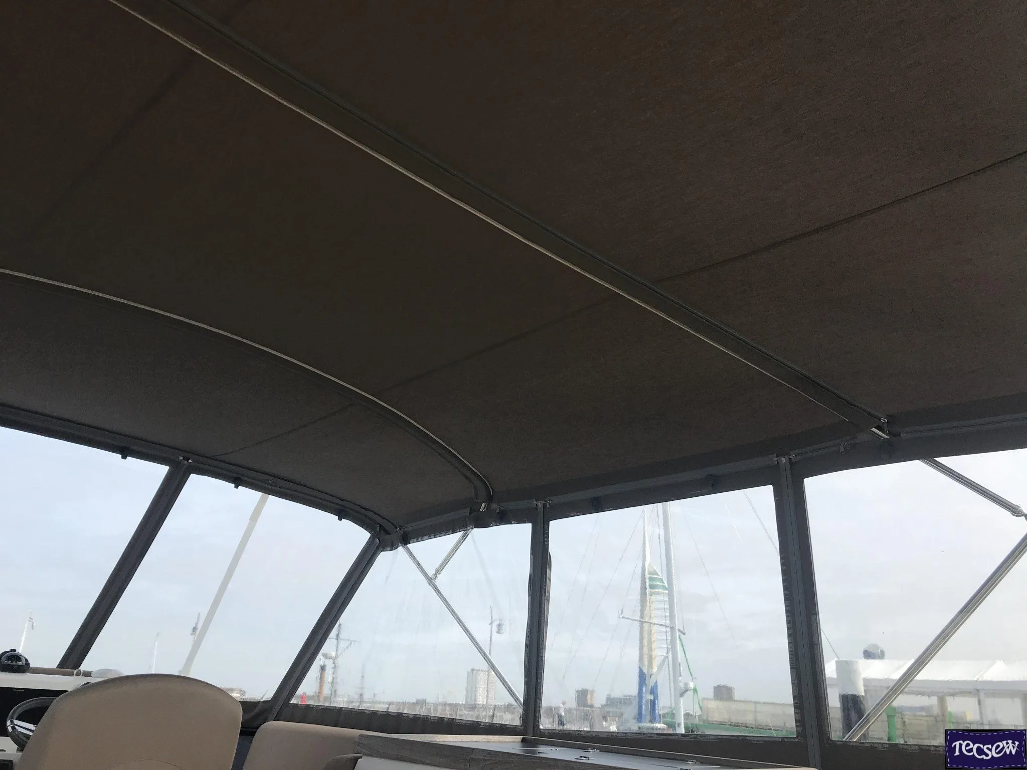 Bimini Conversion - Flybridge Enclosure - Bimini Enclosure - Motorboat