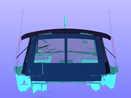 Beneteau Oceanis 40.1 Bimini Conversion to fit Tecsew Bimini and Sprayhood