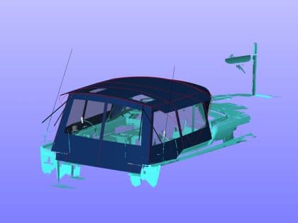 Beneteau Oceanis 40.1 Bimini Conversion to fit Tecsew Bimini and Sprayhood