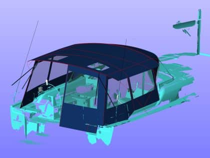 Beneteau Oceanis 40.1 Bimini Conversion to fit Tecsew Bimini and Sprayhood