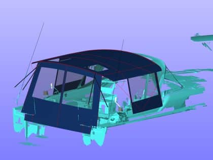 Beneteau Oceanis 40.1 Bimini Conversion to fit Tecsew Bimini and Sprayhood