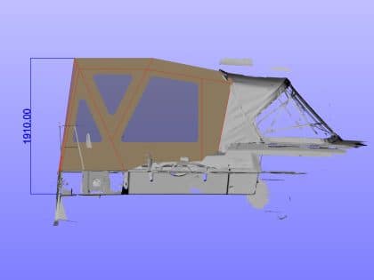 Dufour 360 Cockpit Enclosure to fit factory fit Sprayhood
