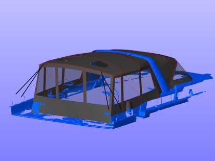 Beneteau Oceanis Yacht 54 Bimini Conversion