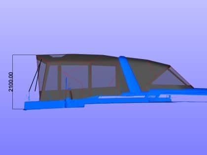 Beneteau Oceanis Yacht 54 Bimini Conversion