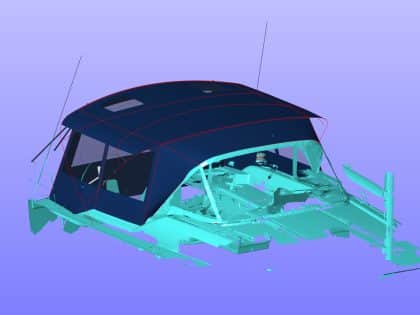 Beneteau Oceanis 40.1 Bimini Conversion to fit Tecsew Bimini and Sprayhood