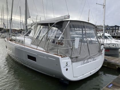 Beneteau Oceanis 40.1 Bimini Conversion to fit Tecsew Bimini and Factory supplied Sprayhood