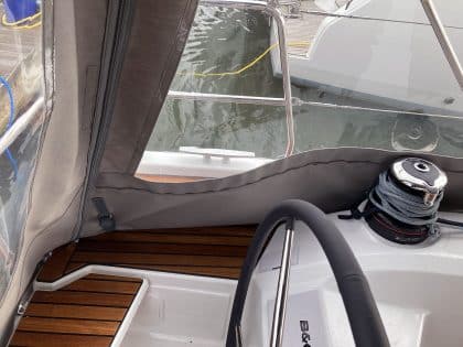 Beneteau Oceanis 40.1 Bimini Conversion to fit Tecsew Bimini and Factory supplied Sprayhood