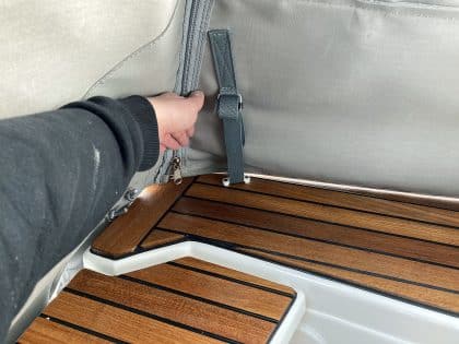 Beneteau Oceanis 40.1 Bimini Conversion to fit Tecsew Bimini and Factory supplied Sprayhood