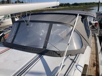 Beneteau Oceanis 40.1 Bimini Conversion to fit Tecsew Bimini and Sprayhood