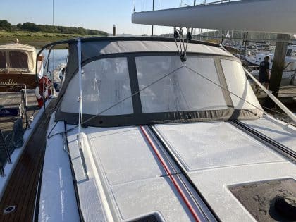 Beneteau Oceanis 40.1 Bimini Conversion to fit Tecsew Bimini and Sprayhood