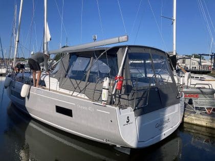 Beneteau Oceanis 40.1 Bimini Conversion to fit Tecsew Bimini and Sprayhood
