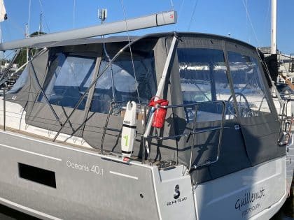 Beneteau Oceanis 40.1 Bimini Conversion to fit Tecsew Bimini and Sprayhood