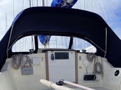 Westerly Griffon Sprayhood to suit when an instrument console is fitted