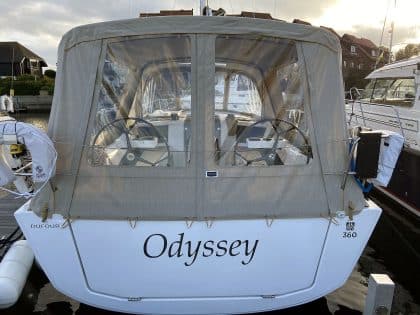 Dufour 360 Cockpit Enclosure to fit factory fit Sprayhood