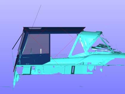 Beneteau Oceanis 40.1 Bimini Conversion to fit Tecsew Bimini and Factory supplied Sprayhood