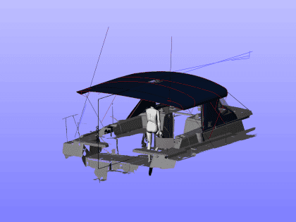 Bavaria C38 Bimini, 5 Bar Design