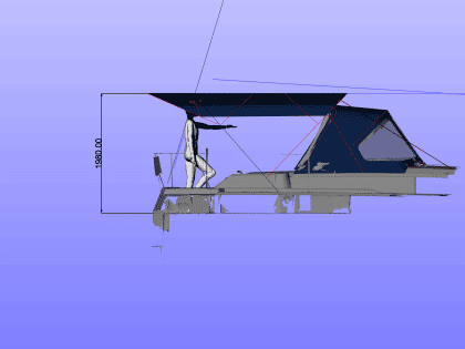 Bavaria C38 Bimini, 5 Bar Design