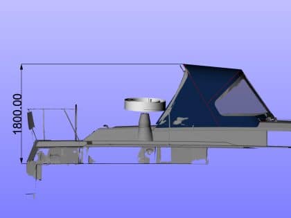 Approximate Height from Cockpit Floor